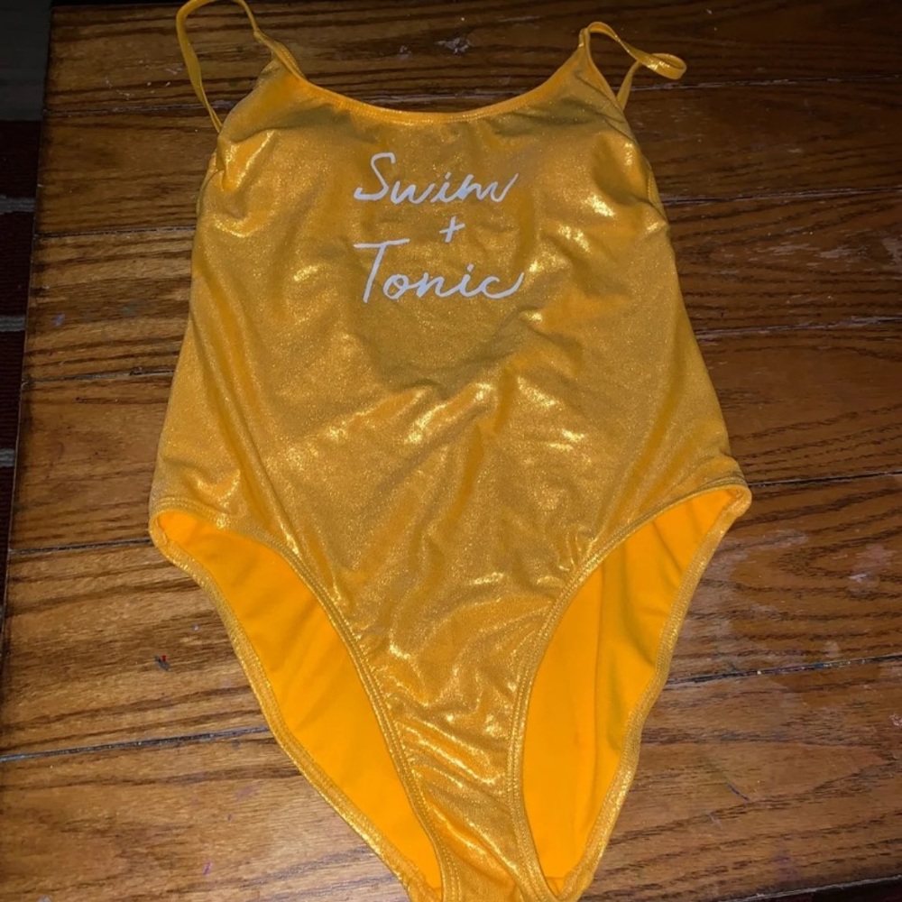 Metallic One piece swimwuit